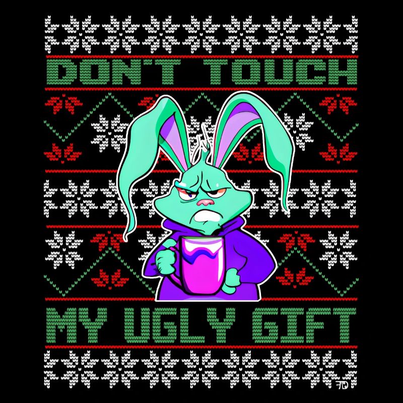 Don´t touch my ugly gift, Lustiges Häschen