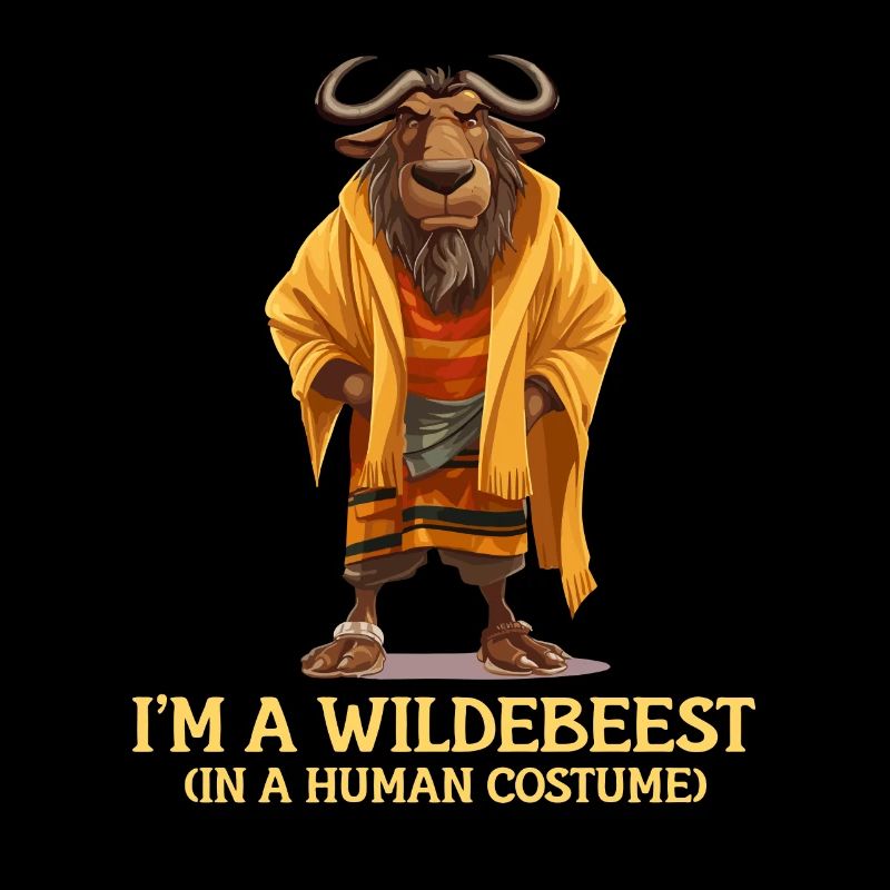 Ich Bin Ein Gnu Witziges Halloween Kostüm Gnu