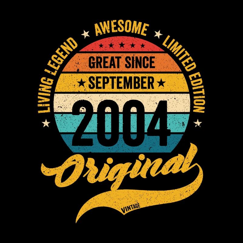Rétro 20 Ans Septembre 2004 Anniversaire Millésime