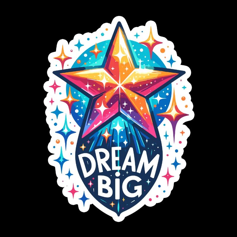 Dream Big - Shooting Star Illustration