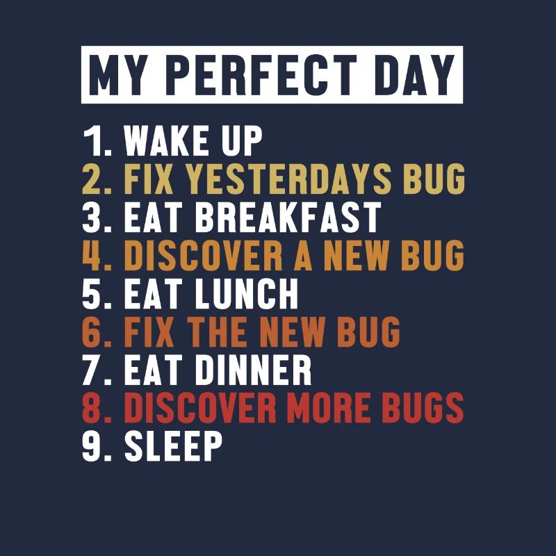 Correction de bugs Perfect Day Développeur Codeur Programmeur