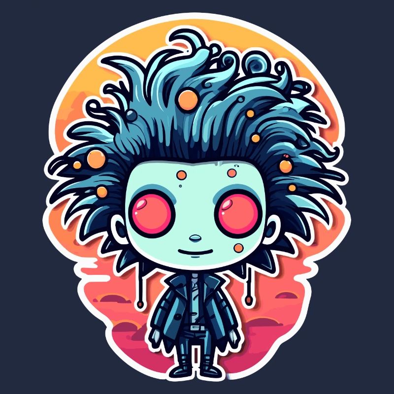 Cute zombie illustration
