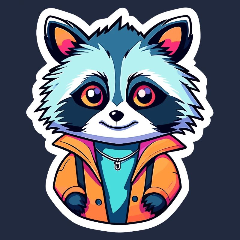 Waschbär Illustration