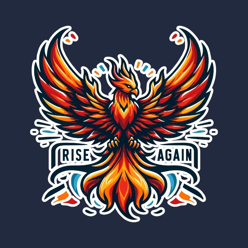 Rise Again - Phönix Illustration