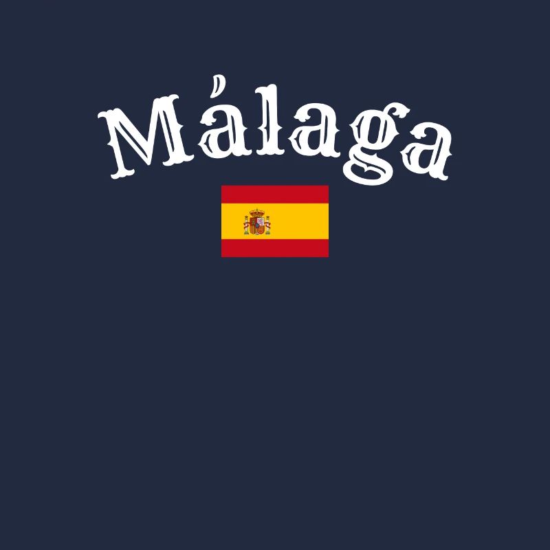 Malaga, Espagne, Drapeau espagnol, Espagnols