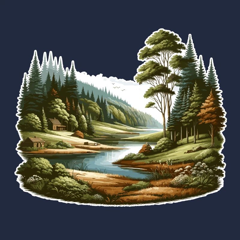 Landschaft - Illustration
