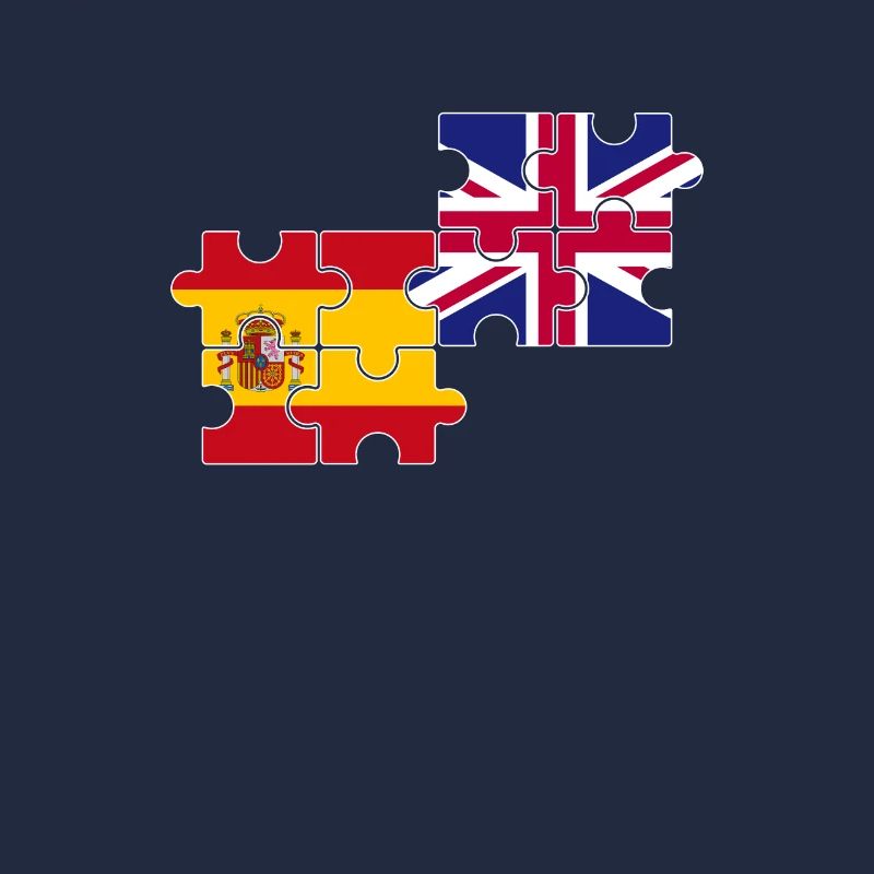 Spain UK Flag British Spanish