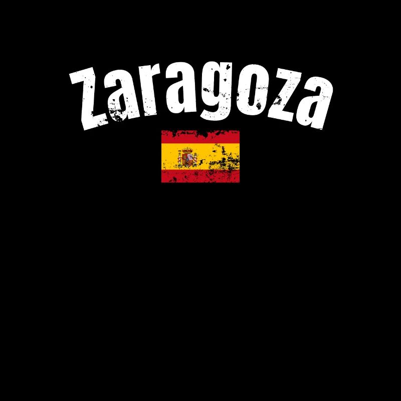 Zaragoza Vintage Spanien Spanische Flagge Spanier
