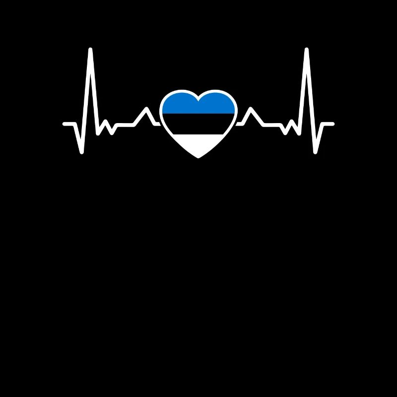 Estonie Heartbeat Drapeau Este