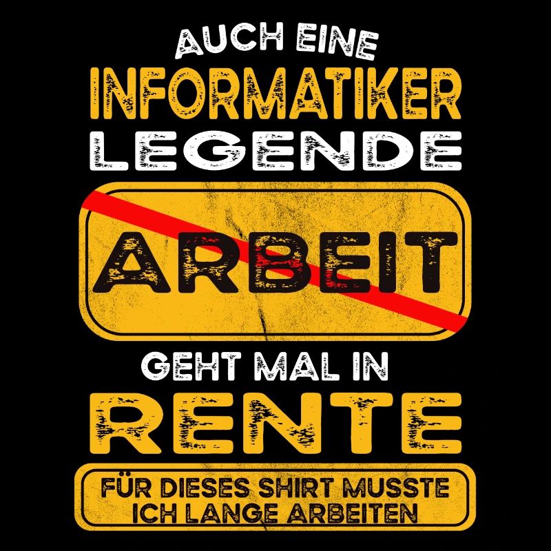 Informatiker lustiges Rente Pension