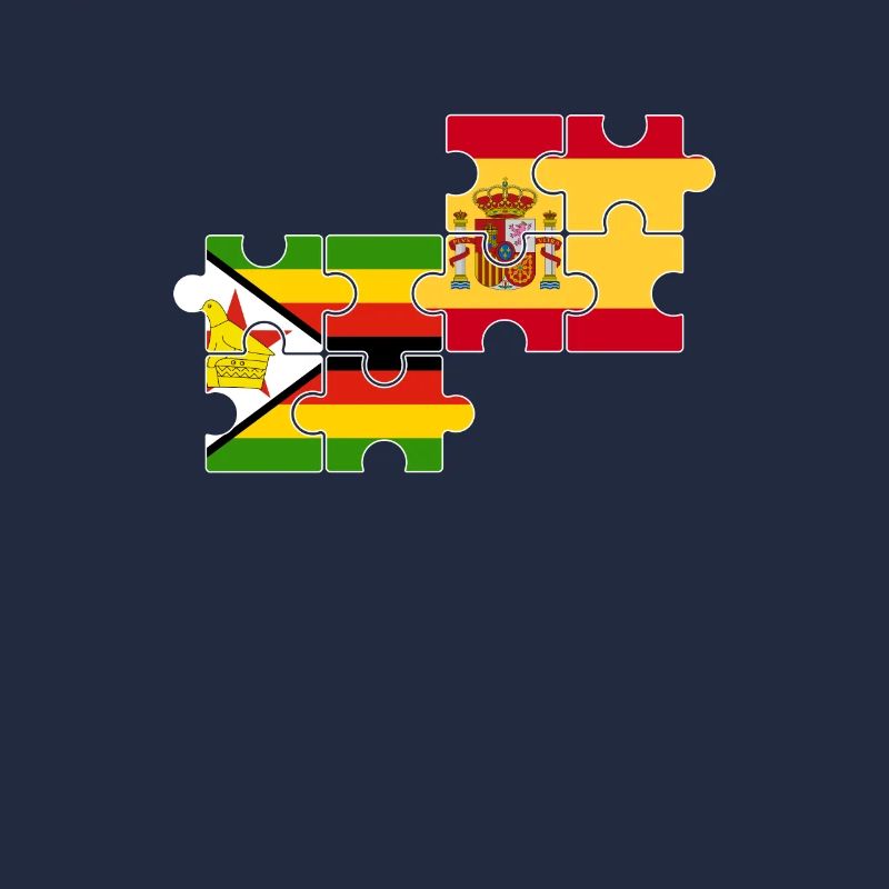 Zimbabwe Espagne Drapeau Espagnol Zimbabwéen