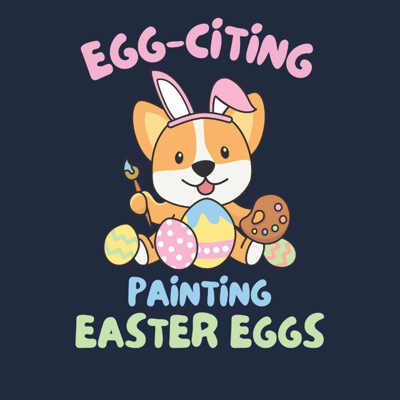 Chiens mignons pour le corgi de Pâques