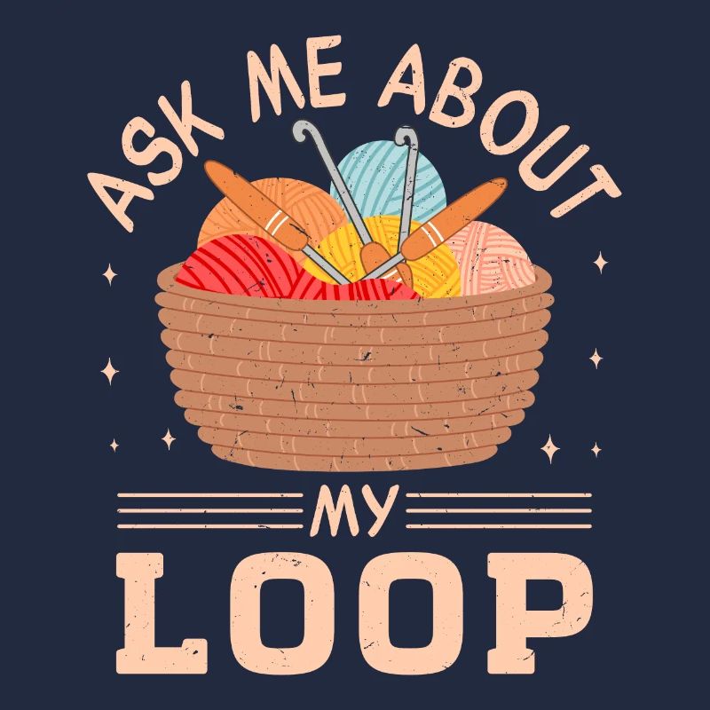 Crochet Lover Funny Loop & Hook Design