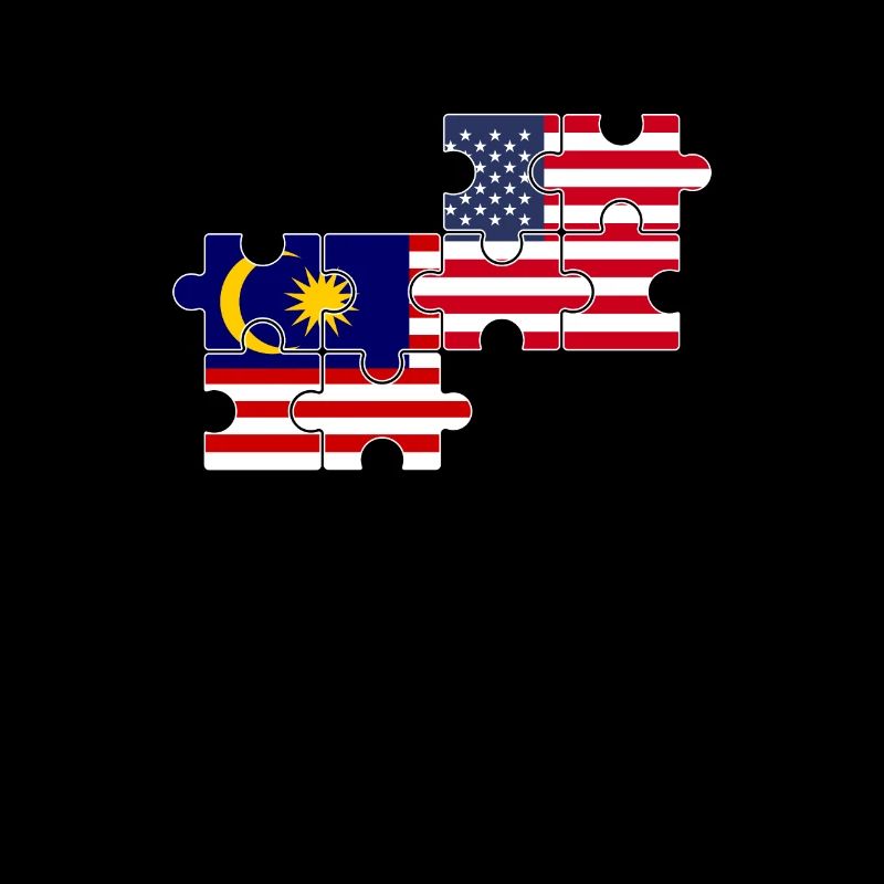 Malaisie, Etats-Unis, Drapeau, Américain, Malaisien