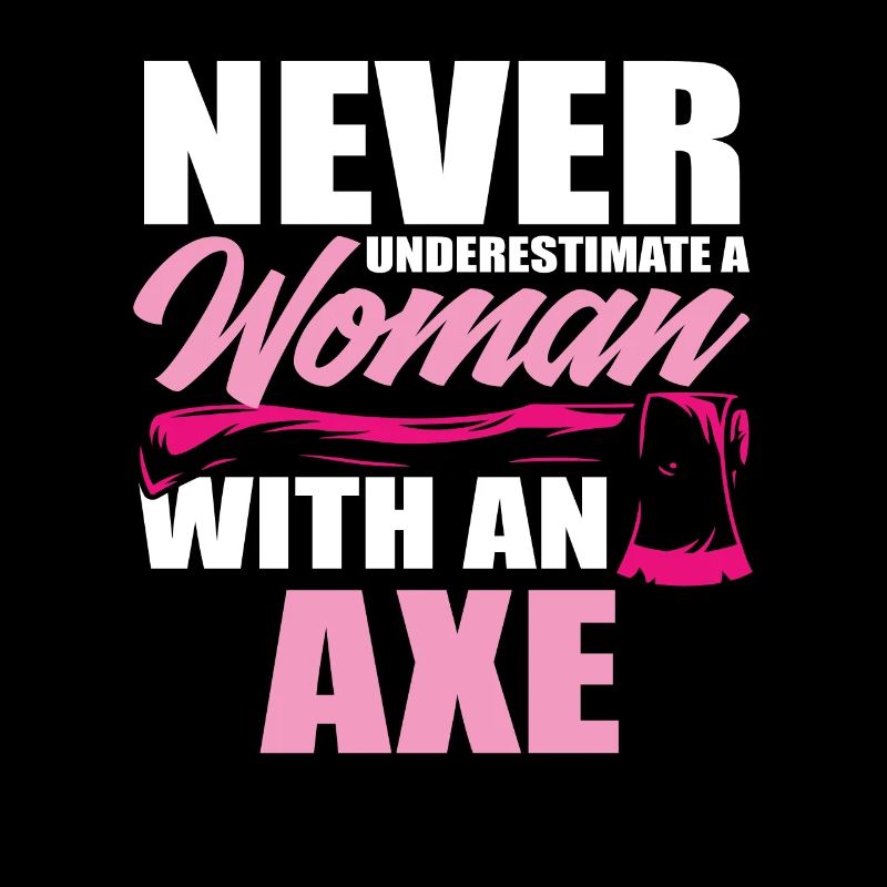 Axtwerferin Axtwurf Sport Frau Geschenk