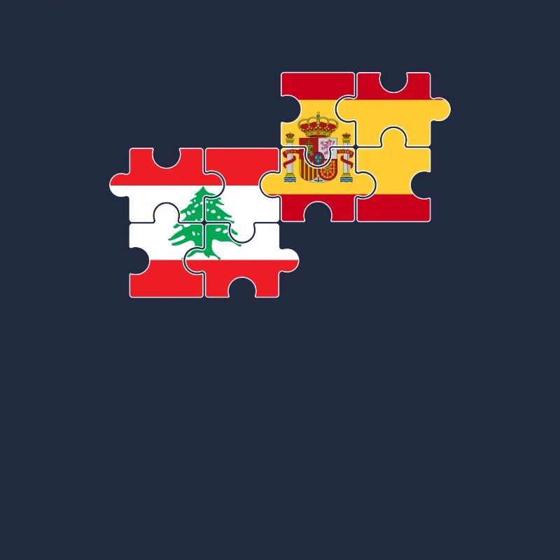 Drapeau du Liban Espagne Espagnol Libanais