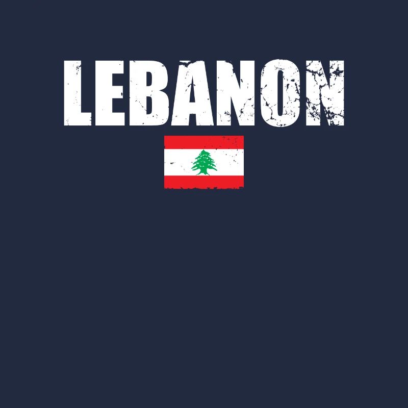 Liban Vintage Libanais Drapeau Libanais