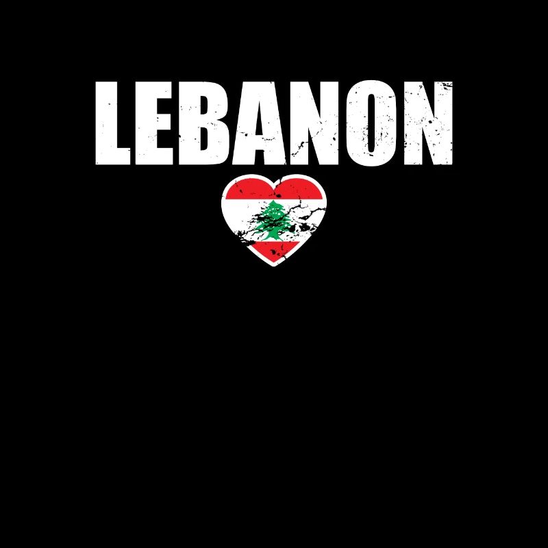 Liban Love Vintage Drapeau Libanais Libanais