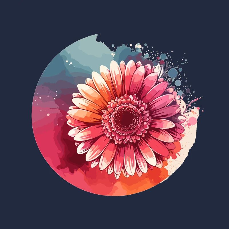 Gerbera dessiné
