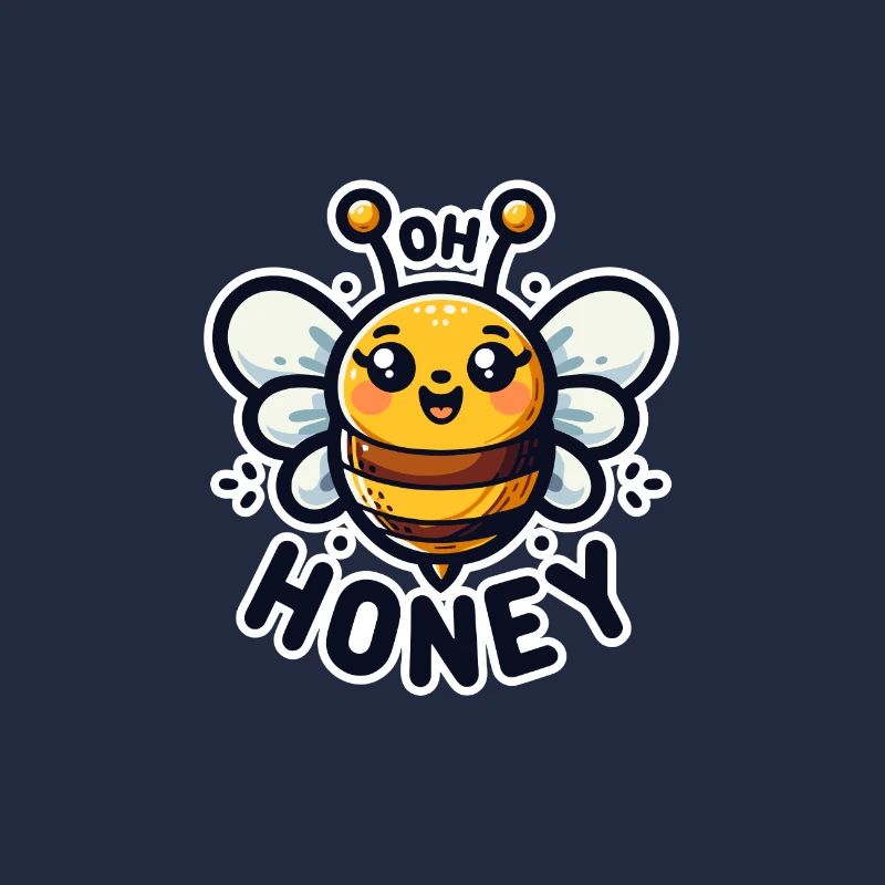 Oh miel - Illustration d’abeilles