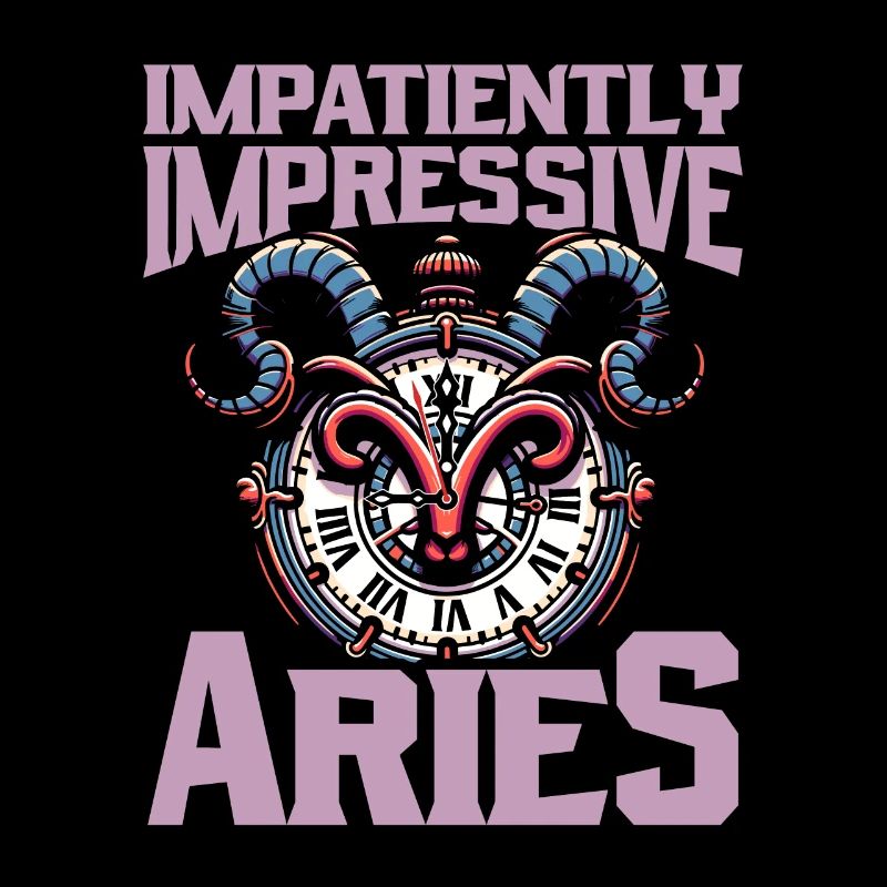 Aries Funny Time Clock