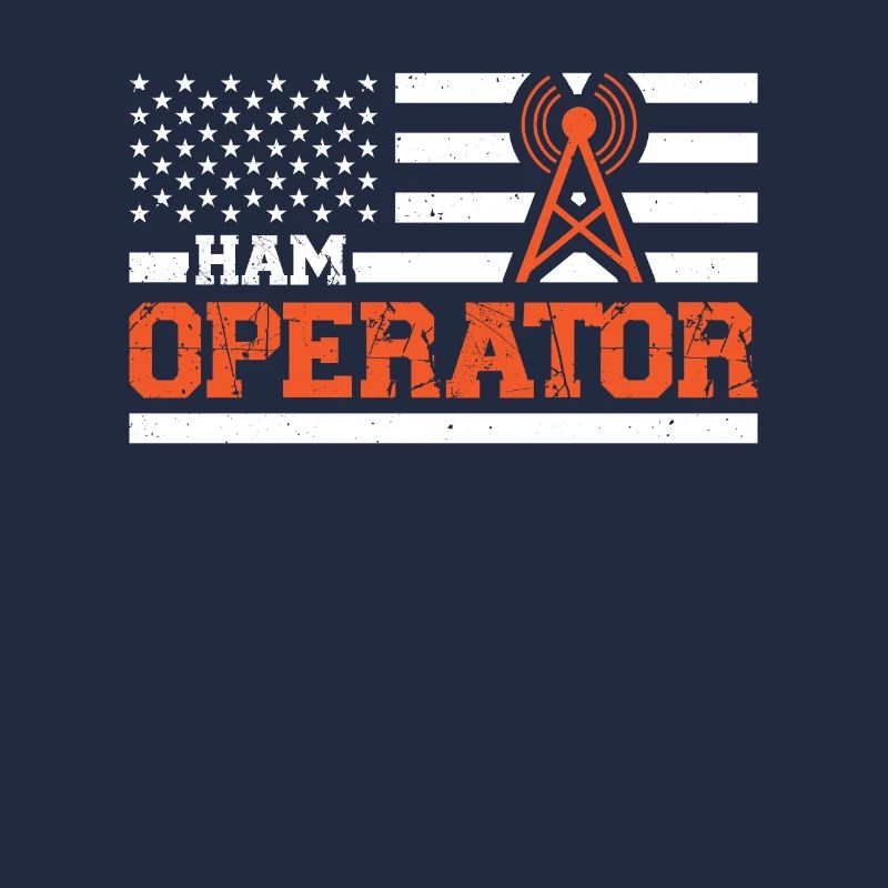 Ham Operator USA Flagge Moderator Radio Geschenk