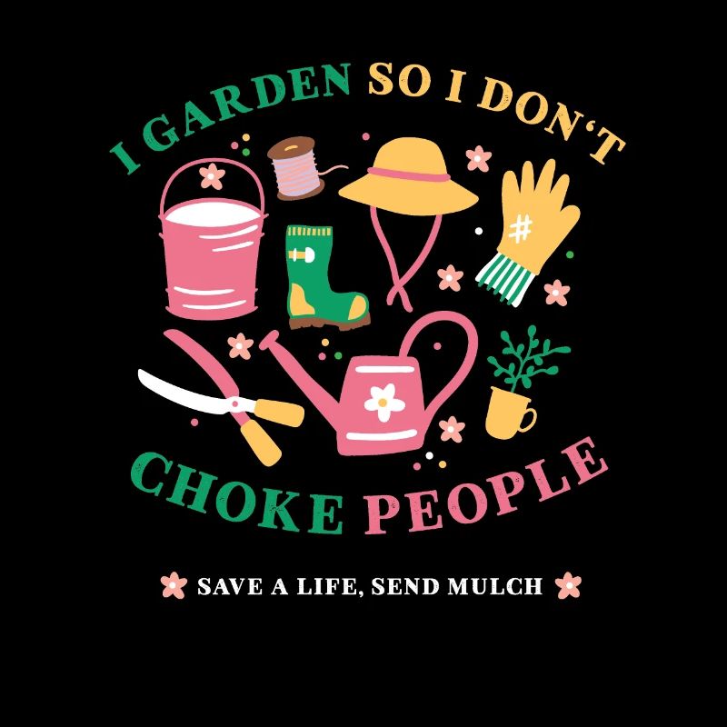 Lustiges Gartenzitat mit dem Spruch Geschenk für einen Gärtner