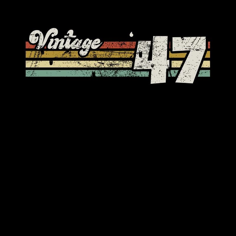 Retro Geburtstag Geboren 1947 Slogan Phrase Zitat