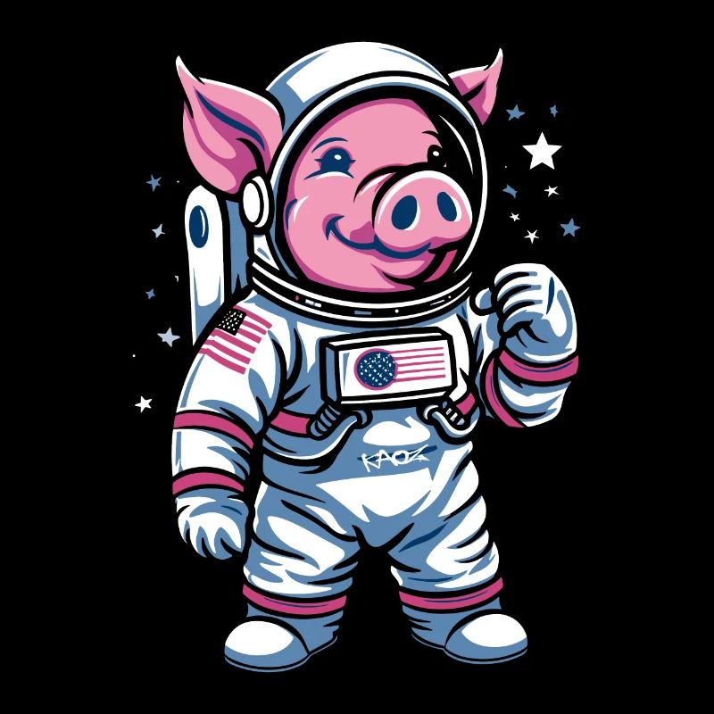 Kleines Schweinchen: Astronaut Schwein