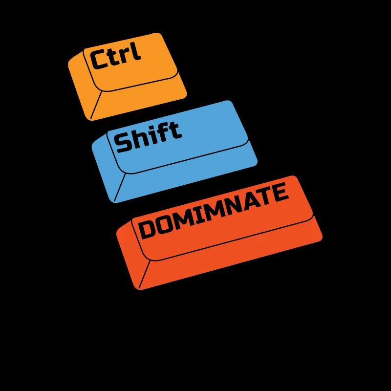 Gamer Gaming Raccourcis clavier Ctrl Alt Défaite