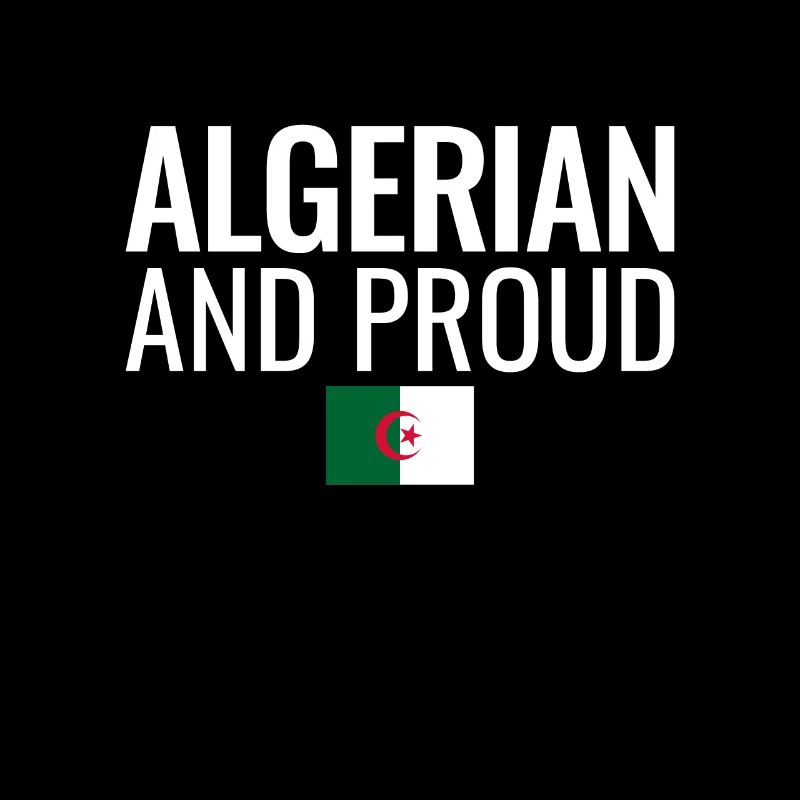 Drapeau algérien et fier de l’Algérie