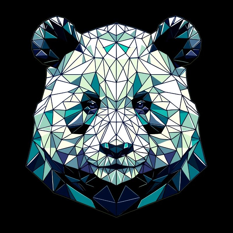 Panda in polygon representation