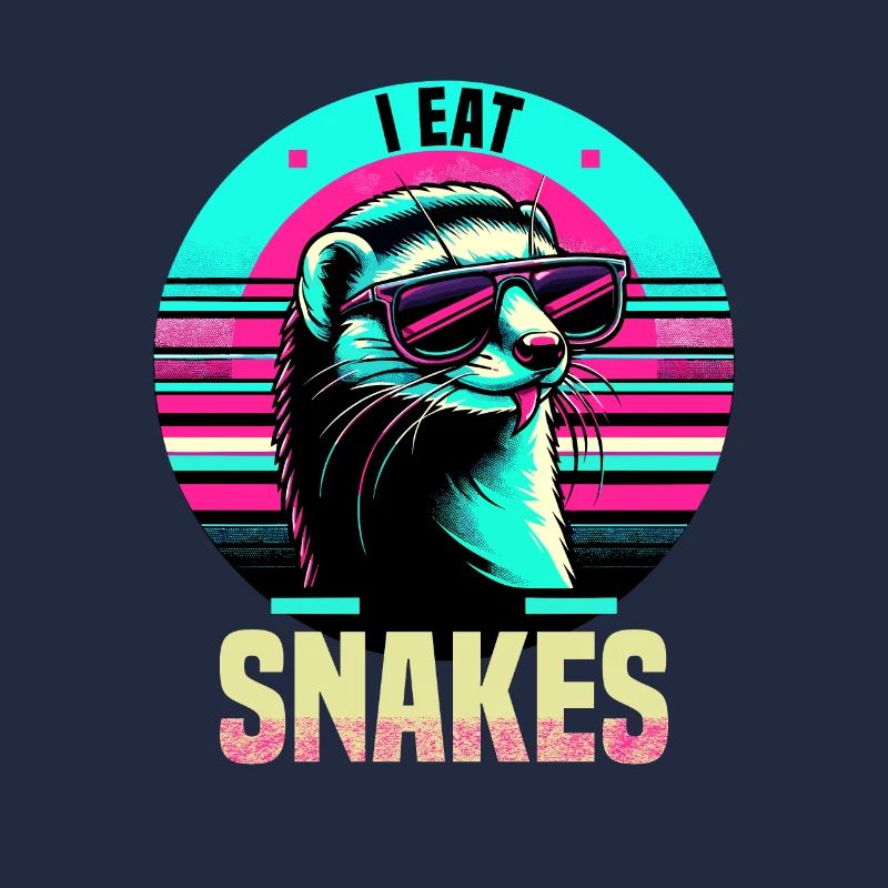 I Eat Snakes Vintage Mongoose