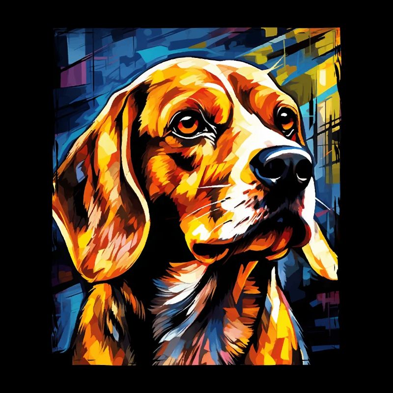 Portrait de chien Beagle