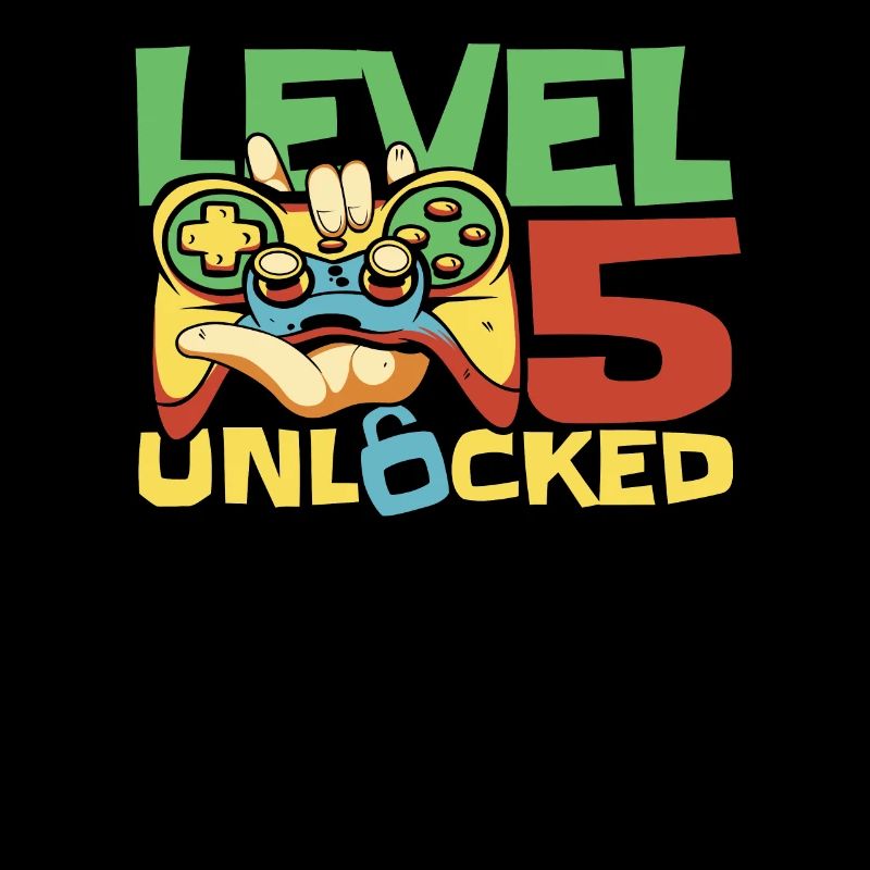 Gamer Gaming Level 5 Unlocked