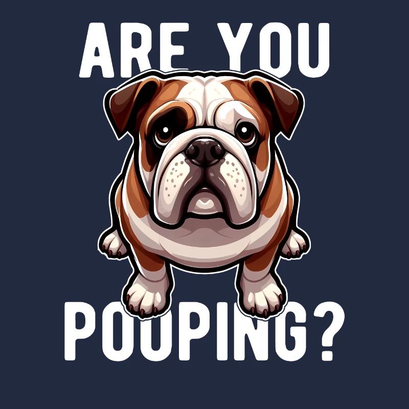 Faites-vous caca ? Drôle de bouledogue anglais