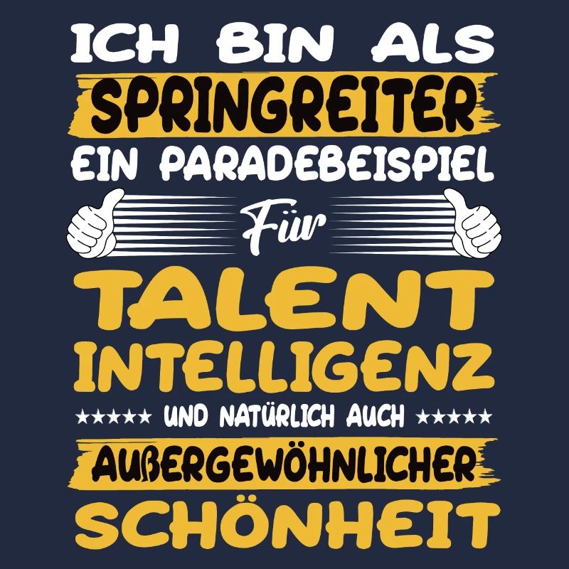 Springreiter ein Paradebeispiel Springreiten