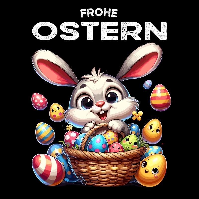 Lapin de Pâques Lapin Drôle Oeufs De Pâques Joyeuses Pâques