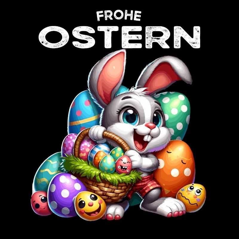 Lapin de Pâques Lapin Drôle Oeufs De Pâques Joyeuses Pâques