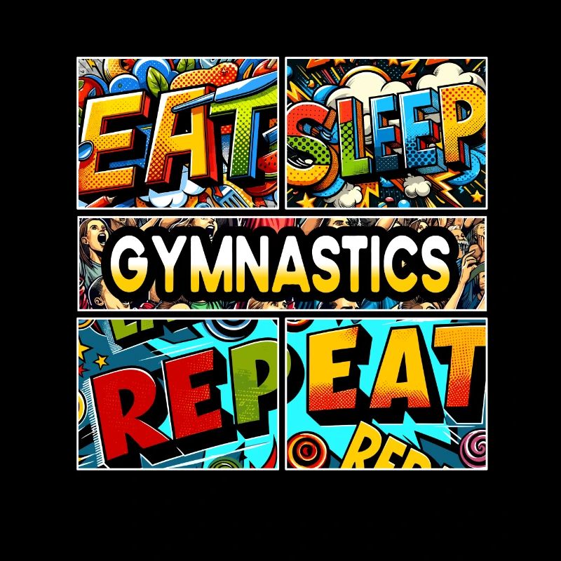 Eat sleep Gymnastics repeat