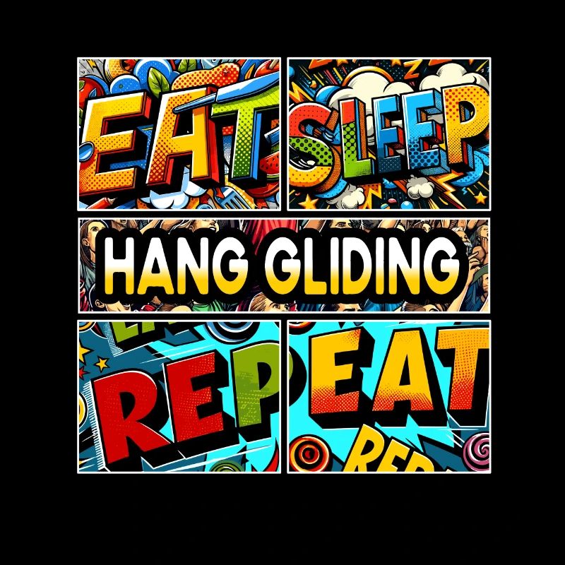Eat sleep Hang gliding repeat