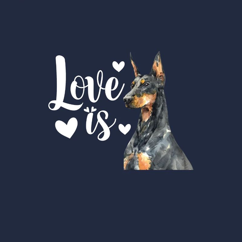 Dobermann Hund Hunde Haustier Geschenk