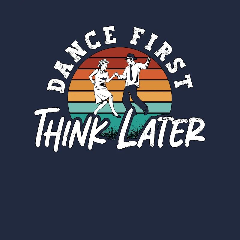 Swing Dance First Think Later Retro Couple Dancing
