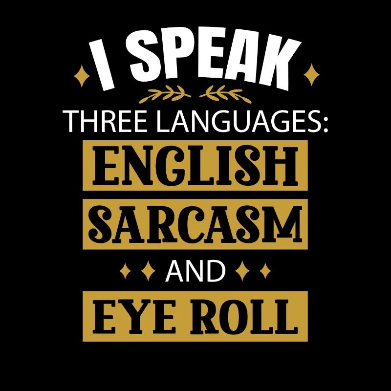 English Sarcasm And Eye Roll Motif