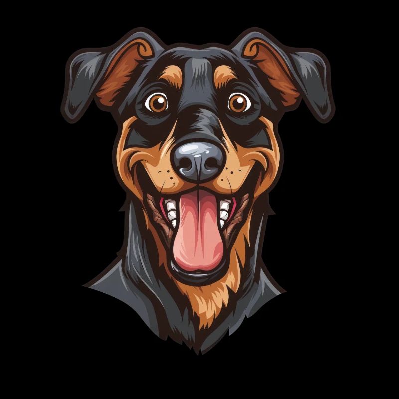 Beauceron Berger de Beauce Bas Rouge | Cartoon