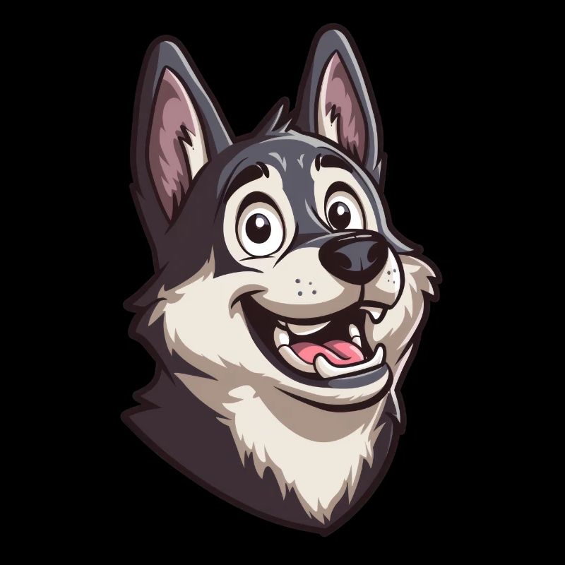 Jämthund | Swedish Elkhound | Cartoon Artwork