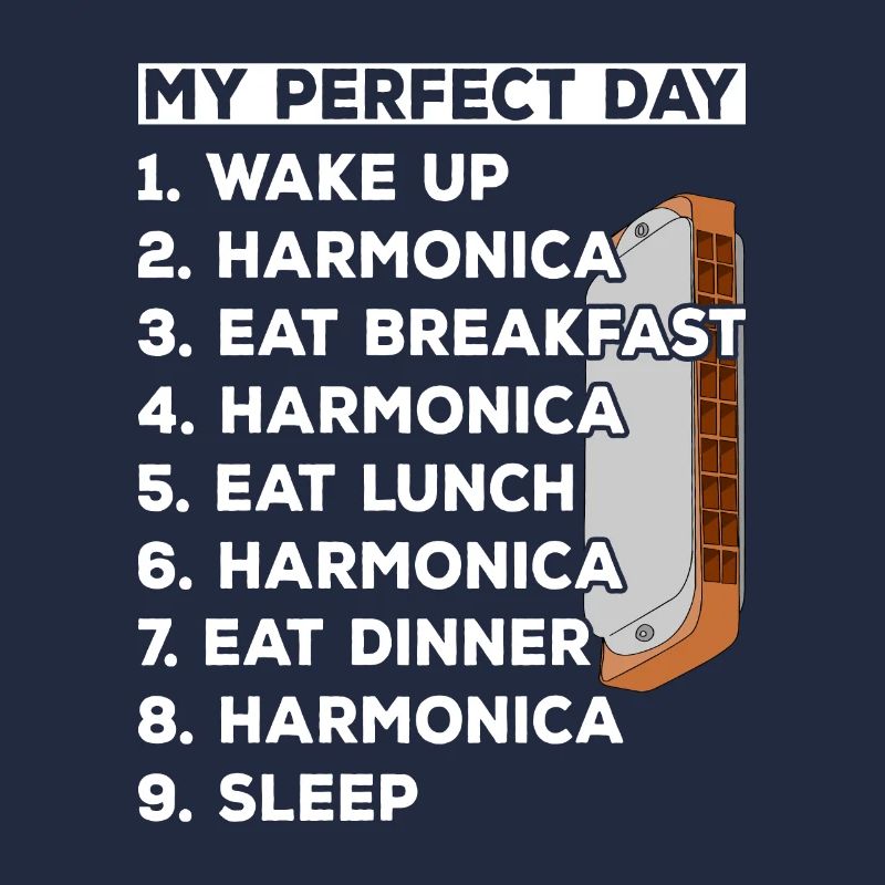 Mon jour parfait Harmonica Day Plan Harmonica Joueur d’harmonica