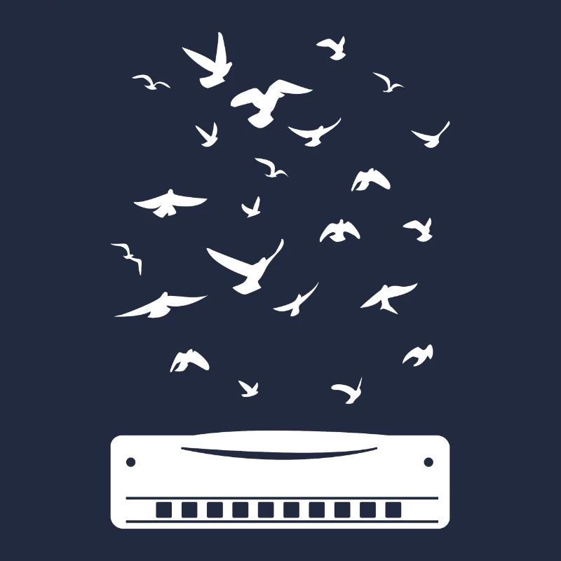 Playing Harmonica Player Harmonica Instrument