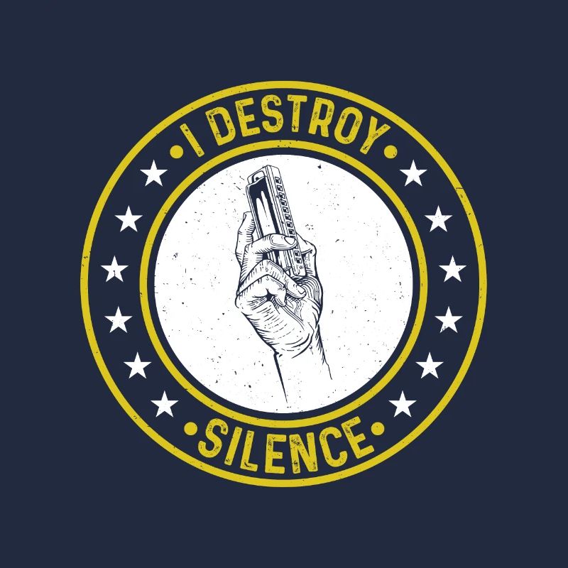 I Destroy Silence Harmonica Player Harmonica Music