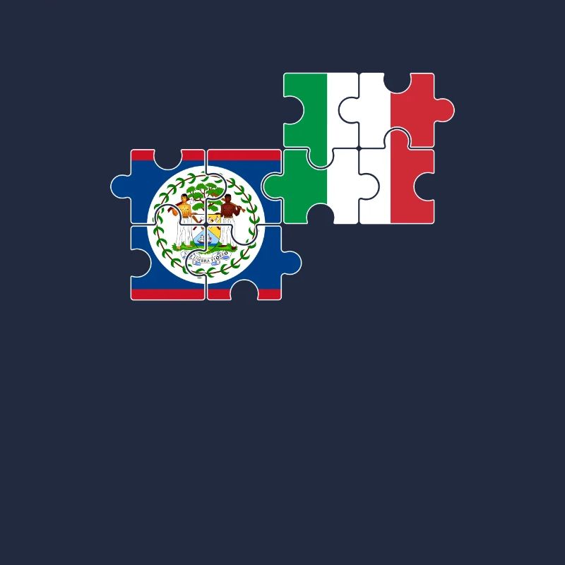 Belize Italien Flagge Belizer